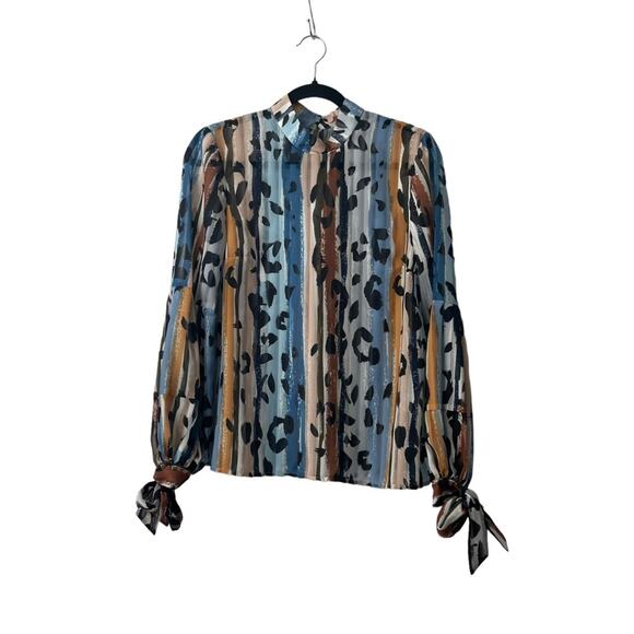 Hutch Anthropologie Melissa Striped Blouse Size XS - Picture 2 of 13